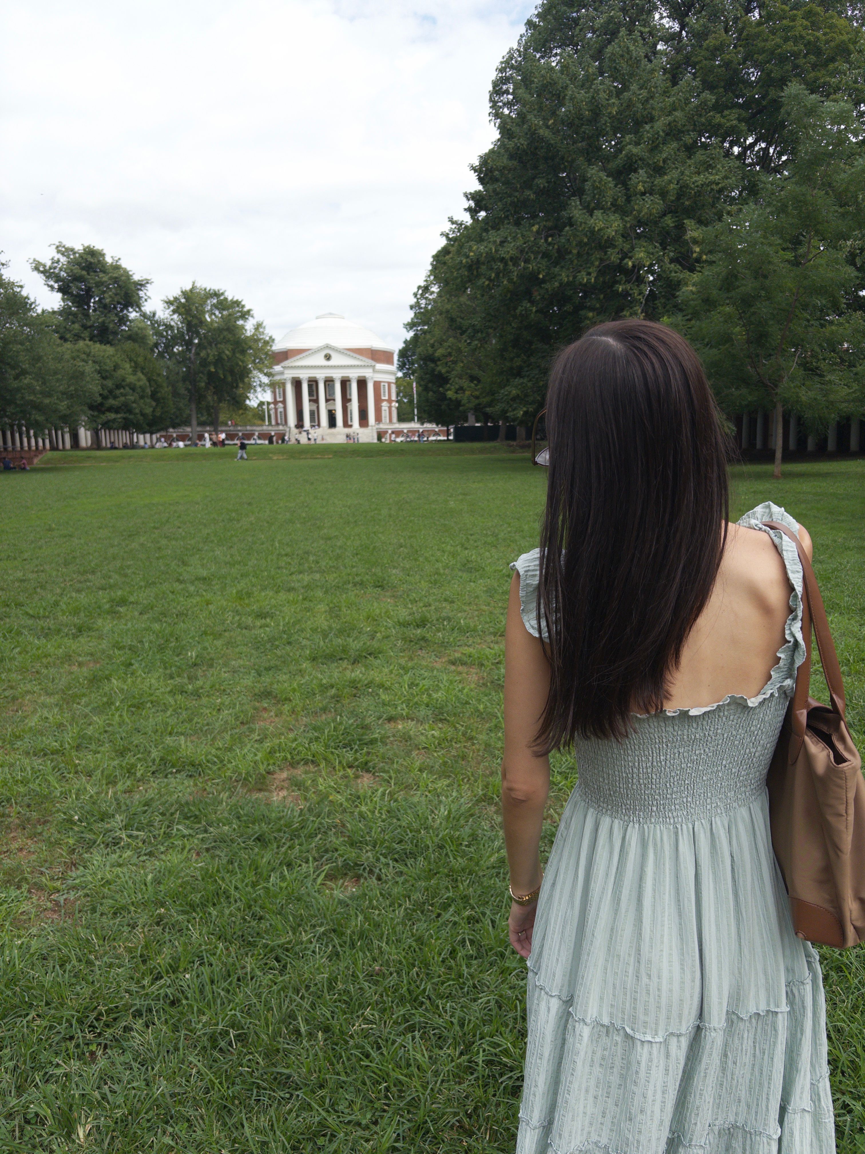 Looking toward the Rotunda from the Lawn, Charlottesville